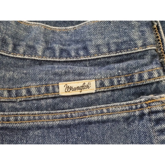 Vintage Wrangler Button Fly High Rise Mom Jeans Womens Size 13/14 Western Denim - Picture 9 of 11